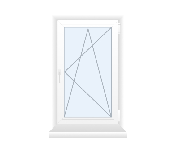 Окно 1-секционное VEKA Softline 1 створка